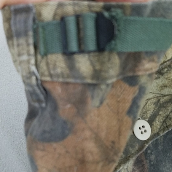 Camo Cargo Pants Mens 6 pocket Timber Camouflage Deer Duck Hunting 56 W adj - Picture 9 of 10